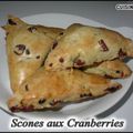 Scones aux Cranberries