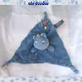 Doudou Peluche Plat Dragon Triangle Bleu Orchestra Prémaman