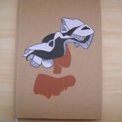 Carnet "Femme au chapeau blanc et noir"