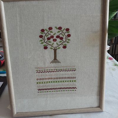 Nouvelle broderie encadrée 