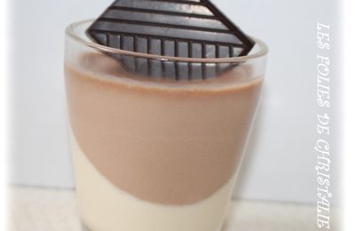 Verrines aux 3 chocolats