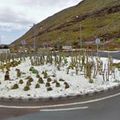 Rond-point à San Sebastian de la Gomera (Espagne)
