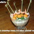 Melon aux crevettes roses et sauce cocktail revisitée 