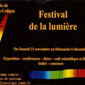 Festival de la lumière à Chatillon Coligny.