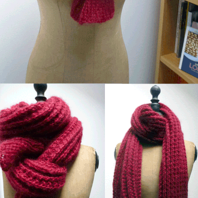 The very big red scarf