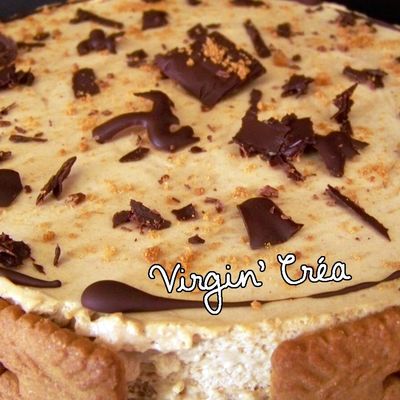 Mousse aux spéculoos sur pailletée feuilletine