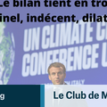 Le bilan de la COP26 tient en trois mots : criminel, indécent, dilatoire - Maxime COMBES -