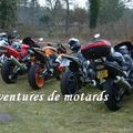 concentre moto dans le jardin