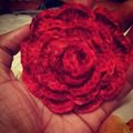 Rose au crochet