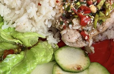Riz au Poulet de Haïnan (au Rice Cooker)