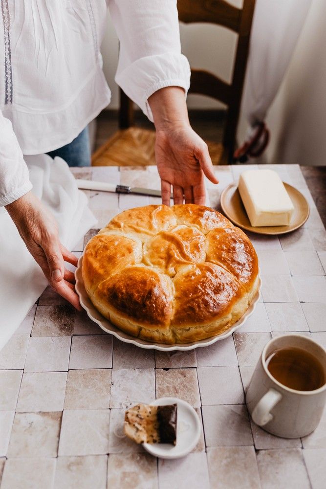 brioche maison facile, brioche sans robot, brioche sans pétrissage, gouter, petit dejeuner, viennoiserie