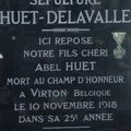  HUET Abel Pierre (Châteauroux) + 10/11/1918 Virton (Belgique)