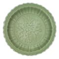 A 'Longquan' celadon lobed dish, Ming dynasty (1368-1644)