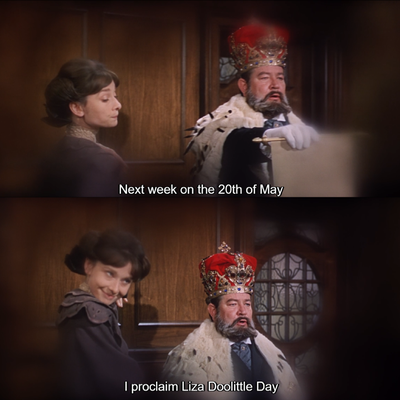 The Eliza Doolittle day !