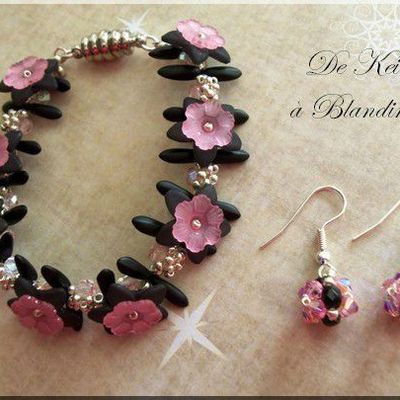 Bracelet Trompet' et Bo Petites fleurs...
