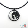 Pendentif Chat sur la lune - Cat on the moon pendant