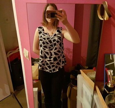 Petite blouse Datura Noire et Blanche