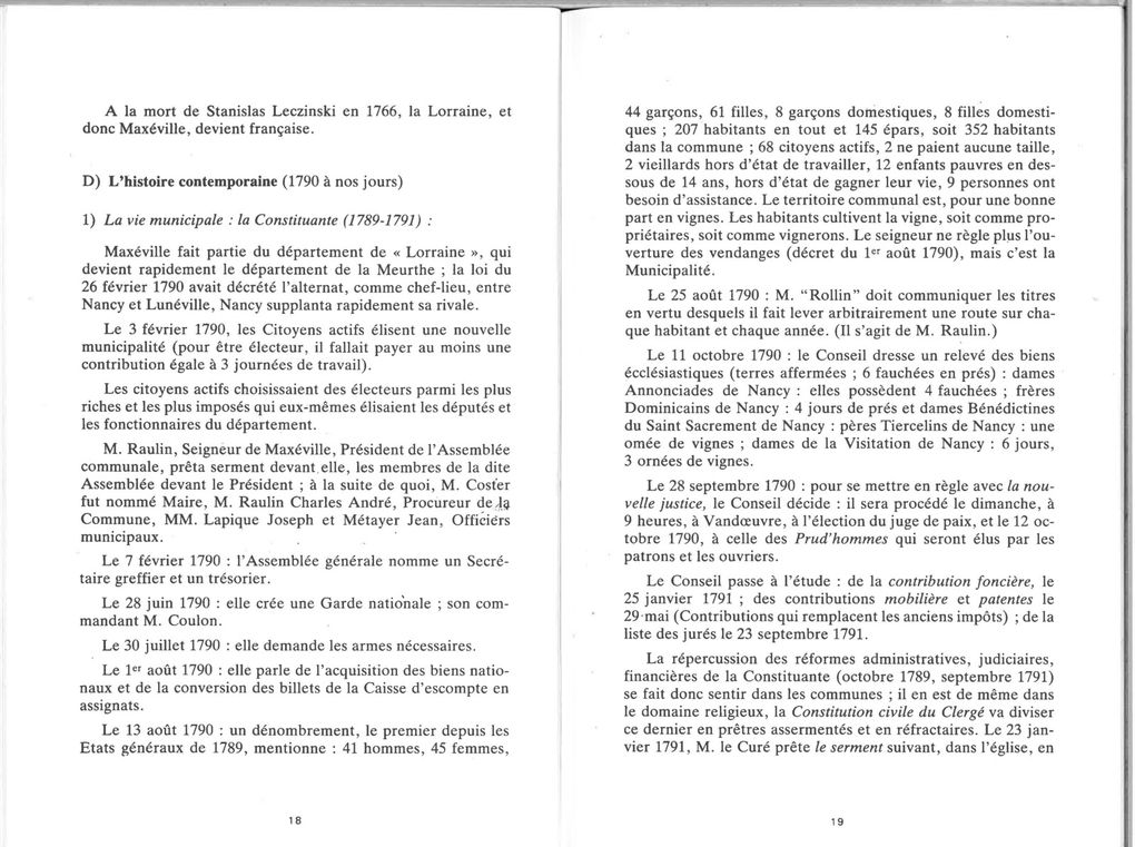 Histoire de Maxéville par André Vautrin 