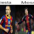 Messi et Iniesta