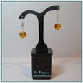 Boucles d'oreilles Coeur de cristal