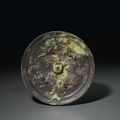 A bronze mirror, Tang dynasty (AD 618-907)