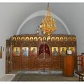 Intérieur de la petite église près de l'hôtel Elafos