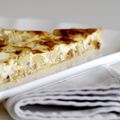 Quiche au céleri branche, gorgonzola et noisettes