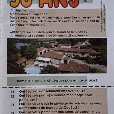 UN WEEK-END D’ANTHOLOGIE POUR FETER NOS TRENTE ANS 