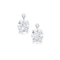 Pair of rare and magnificent diamond earrings