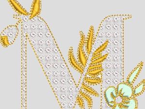 ASSET'A  monogrammes  blanc et OR