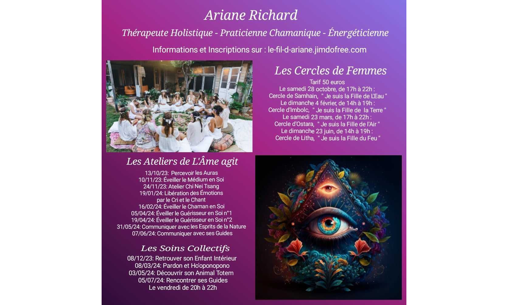 les ateliers et soins d'Ariane RICHARD