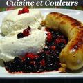 Purée de panais à la ricotta, boudin blanc et fruits des bois 