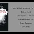 Chronique : Deborah Harkness - [Le livre perdu des sortilèges] - T1 - Le livre perdu des sortilèges