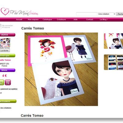 Carrés Tomso en boutique