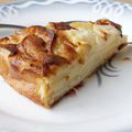 Gâteau invisible aux pommes et chocolat blanc (sans beurre et sans sucre ajouté)