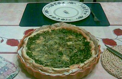 Quiche au saumon et épinards