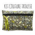 Les  KITS de COUTURE LIBERTY pour réaliser une trousse zippée facile!