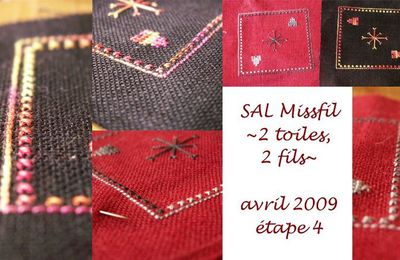 SAL 2 Toiles 2 fils de Missfil, étape 4