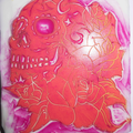 Carve stamp V : Sugar skull rose