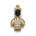 Diamond Brooch,, G. Nardi, 1960s
