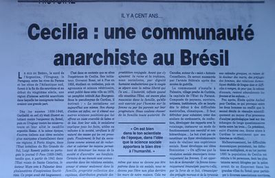 1995 : Article sur "La Cecilia", dans Le Monde libertaire