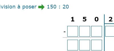 Mathématiques - Calcul Ecrit : La division 002 -> Poser une division (diviseur à 2 chiffres... ou plus)