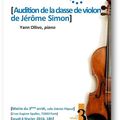 Audition de la classe de violon de Jérôme Simon