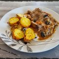 Bœuf bourguignon et ça sauce au vin rosé