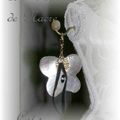 Boucles d'oreilles Papillon de nacre