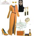 ensemble chic robe et long gilet by Maryam style 
