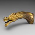 Finial in the shape of a dragon head, Han dynasty (206 BCE–220 CE), 1st century BCE–2nd century CE