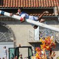 Le traditionnel capelet ou course à la bigue à Marseillan ce 16 août 2016 vers 17h30