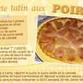 Tarte tatin aux poires