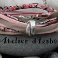 Multimatières et double tour pour ce bracelet dans les tons beige, rose et noir ! Un peu sérieux tout ça !